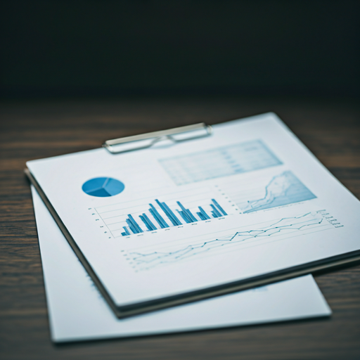 Financial data charts and analytics dashboard