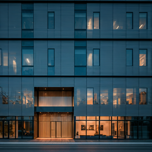 Modern luxury office building and high-end real estate