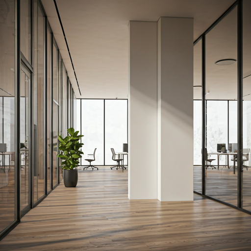 Modern office architecture interior